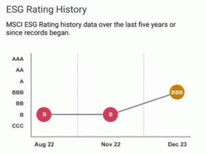 MSCIϵԴESG"BBB",Ծҵˮƽ